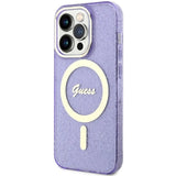 Guess GUHMP14XHCMCGU iPhone 14 Pro Max 6.7" lilla/lila hardcase Glitter Gold MagSafe