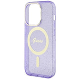 Guess GUHMP14XHCMCGU iPhone 14 Pro Max 6.7" lilla/lila hardcase Glitter Gold MagSafe