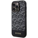 Guess GUHMP14XHGCFSEK iPhone 14 Pro Max 6.7" black/black hardcase GCube Stripes MagSafe