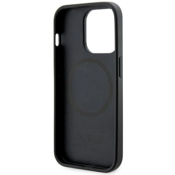 Guess GUHMP14XHGCFSEK iPhone 14 Pro Max 6.7" black/black hardcase GCube Stripes MagSafe