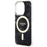 Guess GUHMP14XPCUMAK iPhone 14 Pro Max 6.7" sort/sort hardcase Marble MagSafe