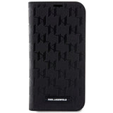 Karl Lagerfeld KLBKP14LSAKLHPK iPhone 14 Pro 6.1" bookcase black/black Saffiano Monogram