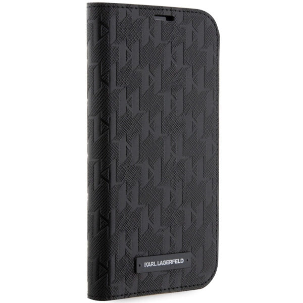 Karl Lagerfeld KLBKP14XSAKLHPK iPhone 14 Pro Max 6.7" bookcase black/black Saffiano Monogram