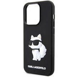 Karl Lagerfeld KLHCP14L3DRKHNK iPhone 14 Pro 6.1" black/black hardcase Rubber Choupette 3D