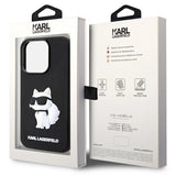 Karl Lagerfeld KLHCP14L3DRKHNK iPhone 14 Pro 6.1" black/black hardcase Rubber Choupette 3D