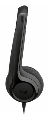 Logitech H390 USB Headset Ledningsført Opkald/musik USB Type-C Sort