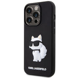 Karl Lagerfeld KLHCP14X3DRKHNK iPhone 14 Pro Max 6.7" black/black hardcase Rubber Choupette 3D