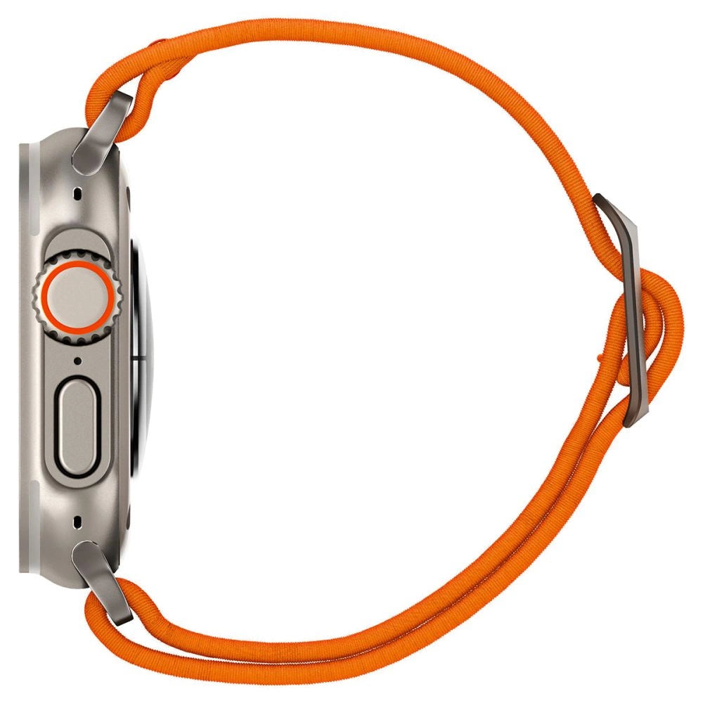 Spigen Fit Lite Ultra Strap til Apple Watch 4 / 5 / 6 / 7 / 8 / SE / Ultra (42/44/45/49 mm) - Orange