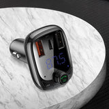 Bluetooth-sender / biloplader Baseus S-13 (Overseas Edition) - sort