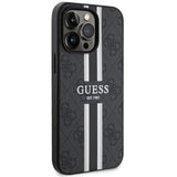 Guess GUHMP13LP4RPSK iPhone 13 Pro / 13 6,1" sort/sort hardcase 4G Printed Stripes MagSafe
