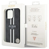 Guess GUHMP13LP4RPSK iPhone 13 Pro / 13 6,1" sort/sort hardcase 4G Printed Stripes MagSafe