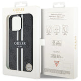 Guess GUHMP13XP4RPSK iPhone 13 Pro Max 6.7" black/black hardcase 4G Printed Stripes MagSafe