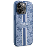 Guess GUHMP14LP4RPSB iPhone 14 Pro 6.1" blå/blå hardcase 4G Printed Stripes MagSafe