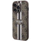 Guess GUHMP14XP4RPSW iPhone 14 Pro Max 6.7" brun/brun hardcase 4G Printed Stripes MagSafe