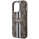 Guess GUHMP14XP4RPSW iPhone 14 Pro Max 6.7" brun/brun hardcase 4G Printed Stripes MagSafe