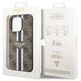 Guess GUHMP14XP4RPSW iPhone 14 Pro Max 6.7" brun/brun hardcase 4G Printed Stripes MagSafe
