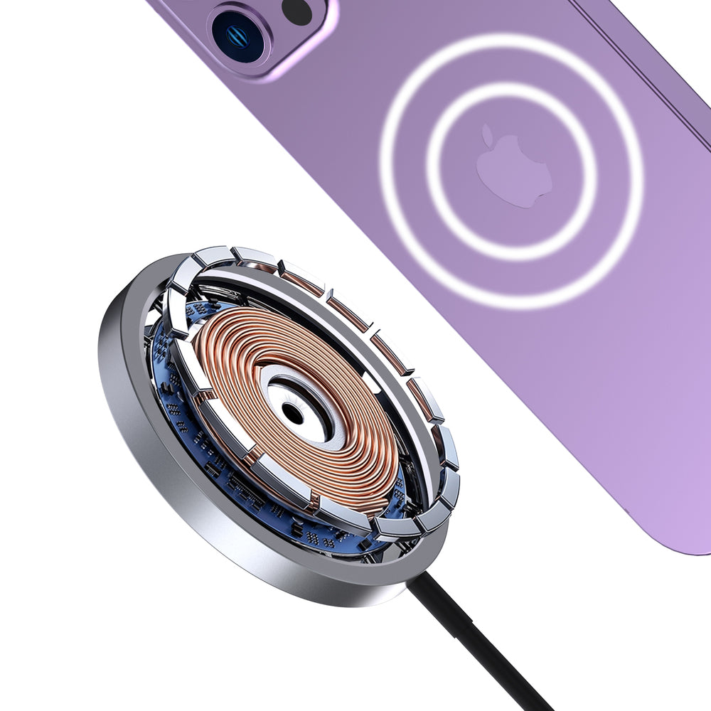 Dudao MagSafe 15W induktiv oplader - sort