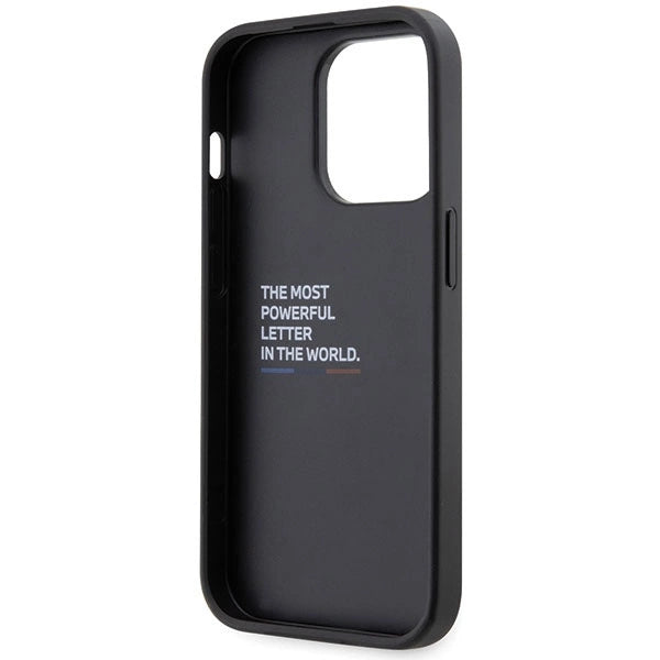Case BMW BMHCP14X22GSLK iPhone 14 Pro Max 6,7" sort/sort hardcase Grip Hot Stamp