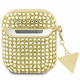 Guess GUA2HDGTPD AirPods 1/2 cover guld/guld Rhinestone Triangle Charm