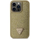 Guess GUHCP14LHDGTPD iPhone 14 Pro 6.1" guld/guld hardcase Rhinestone Triangle