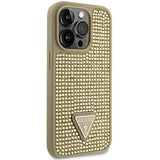 Guess GUHCP14LHDGTPD iPhone 14 Pro 6.1" guld/guld hardcase Rhinestone Triangle