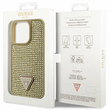 Guess GUHCP14LHDGTPD iPhone 14 Pro 6.1" guld/guld hardcase Rhinestone Triangle