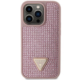 Guess GUHCP14LHDGTPP iPhone 14 Pro 6.1" pink/pink hardcase Rhinestone Triangle