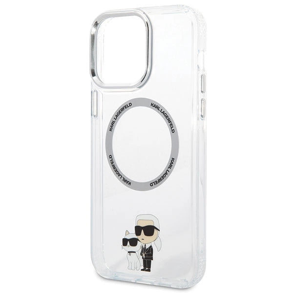 Karl Lagerfeld KKLHMP13XHNKCIT iPhone 13 Pro Max 6.7" hardcase transparent Iconic Karl&Choupette Magsafe