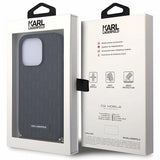 Karl Lagerfeld KLHCP14LSACKLHPK iPhone 14 Pro 6.1" black/black hardcase Saffiano Monogram Chain