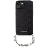 Karl Lagerfeld KLHCP14SSACKLHPK iPhone 14 6.1" black/black hardcase Saffiano Monogram Chain