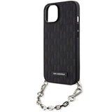 Karl Lagerfeld KLHCP14SSACKLHPK iPhone 14 6.1" black/black hardcase Saffiano Monogram Chain