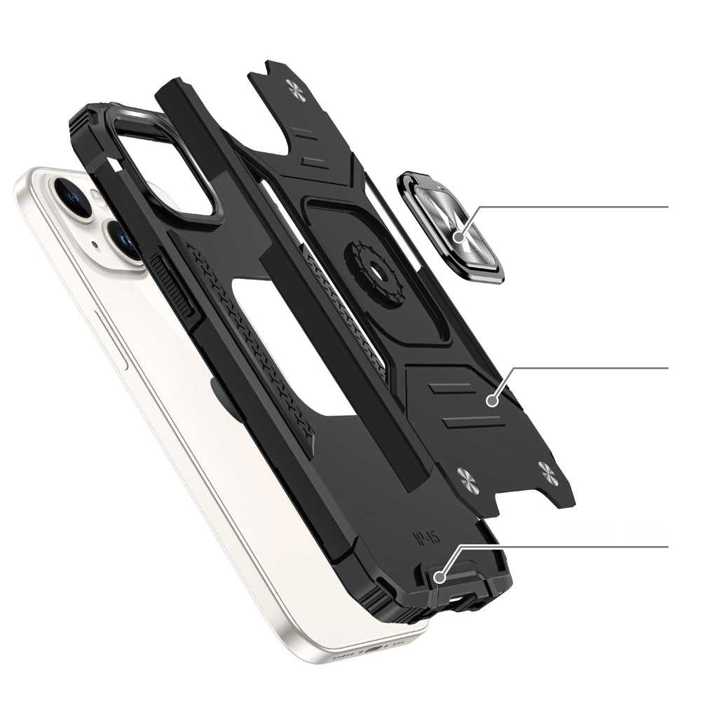 Wozinsky Ring Armor iPhone 15 Plus iPhone 15 Plus Ring Armor Case - rød