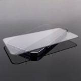 2 stykker fuldskærm tempereret glas med ramme-kasse venlig Wozinsky fuld lim iPhone 15 - sort