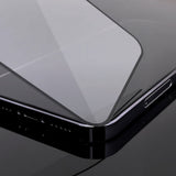 2 stykker fuldskærm tempereret glas med ramme-kasse venlig Wozinsky fuld lim iPhone 15 - sort