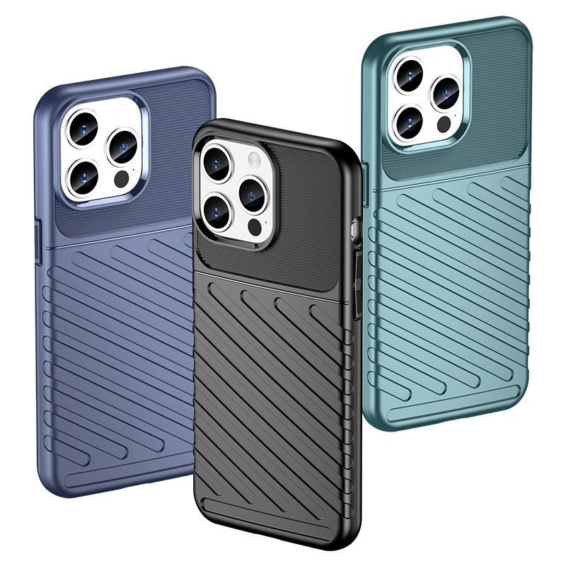 Armored iPhone 15 Pro Max Thunder Case - blue