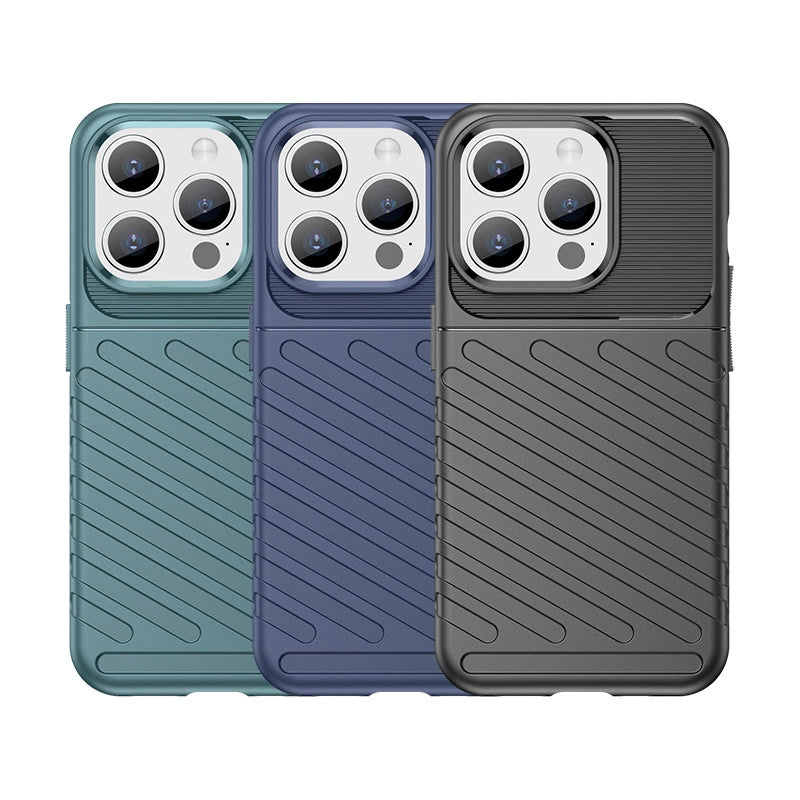 Armored iPhone 15 Pro Thunder Case - blue