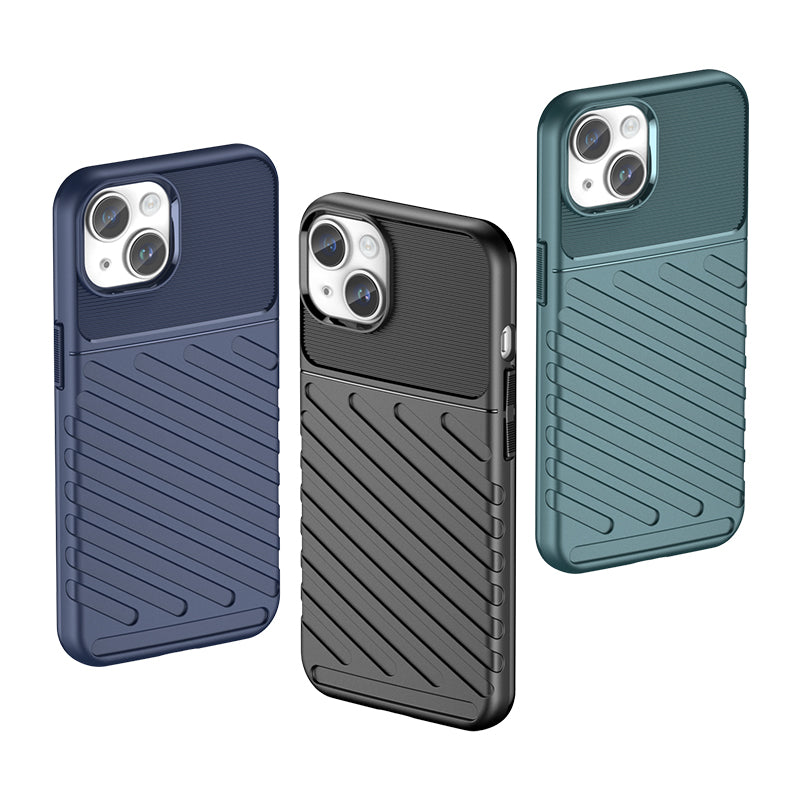Pansret iPhone 15 Plus Thunder Case - blå