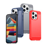 Fleksibel karbontæppe til iPhone 15 Pro Karbontæppe - sort