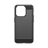 Fleksibel karbontæppe til iPhone 15 Pro Karbontæppe - sort