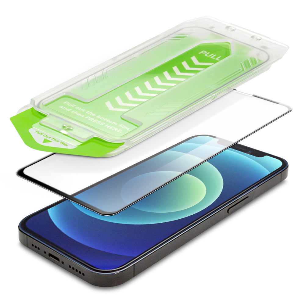 9H hærdet glas med monteringsramme til iPhone 14 Plus Wozinsky Premium Glass - sort