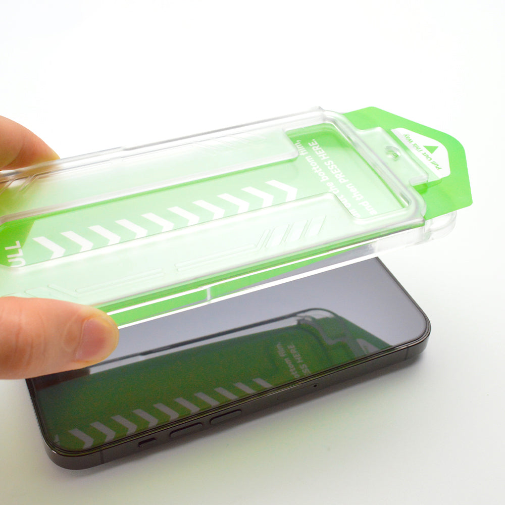 9H hærdet glas med monteringsramme til iPhone 14 Plus Wozinsky Premium Glass - sort