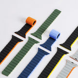 Magnetisk Apple Watch SE, 9, 8, 7, 6, 5, 4, 3, 2, 1 (41, 40, 38 mm) Dux Ducis Strap (LD Version) - sort og gul