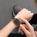 Magnetisk Apple Watch SE, 9, 8, 7, 6, 5, 4, 3, 2, 1 (41, 40, 38 mm) Dux Ducis Strap (LD Version) - sort og gul