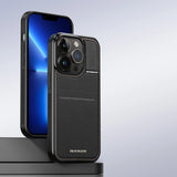 3in1 Wallet Case with Stand for iPhone 13 Pro MagSafe RFID Blocker Dux Ducis Rafi Mag - Black