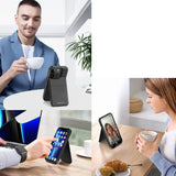 3in1 Wallet Case with Stand for iPhone 13 Pro MagSafe RFID Blocker Dux Ducis Rafi Mag - Black