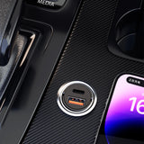 Dudao R3MAX 48W QC PD mini bil oplader - sort