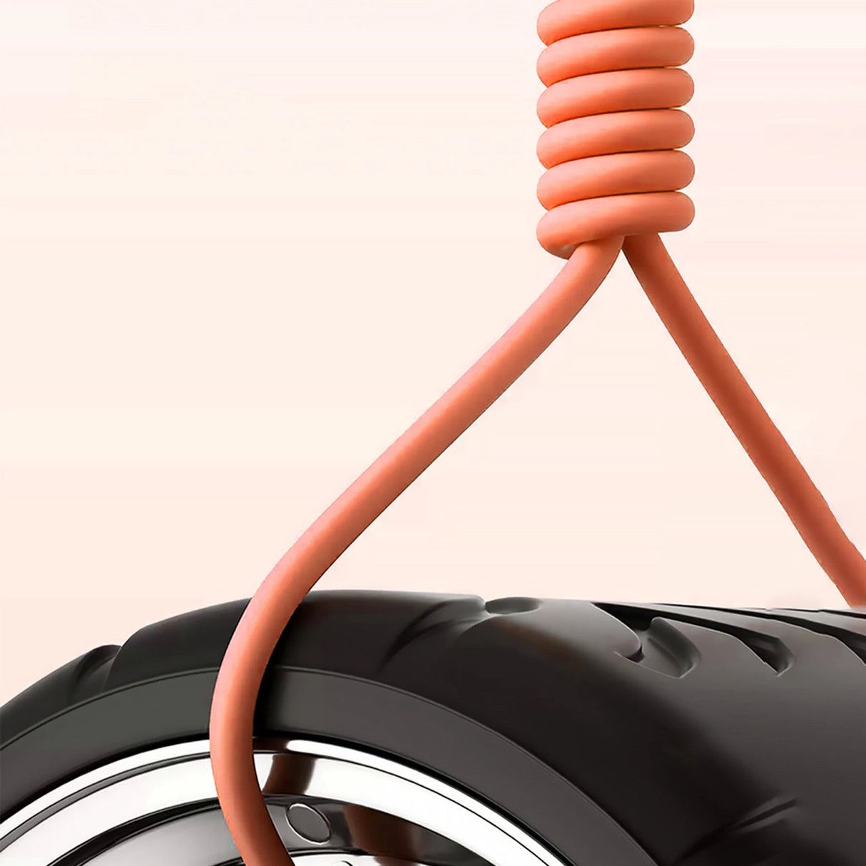 Dudao L24AL USB-A - Lightning vinklet kabel med 180° rotation 30W 1m - orange