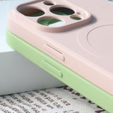 MagSafe Kompatibel Silicone Case til iPhone 15 Pro Max Silicone Case - lilla