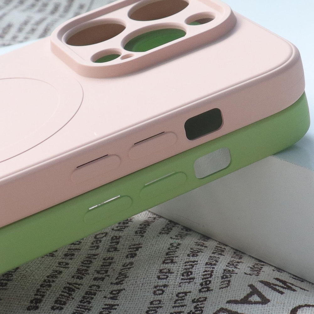MagSafe Kompatibel Silicone Case til iPhone 15 Plus Silicone Case - Grå