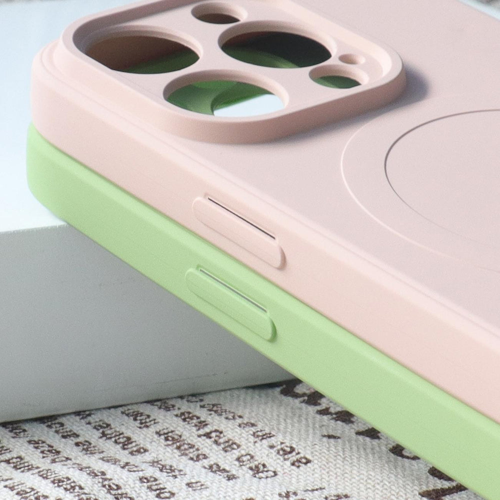 MagSafe Kompatibel Silicone Case til iPhone 15 Plus Silicone Case - Grå